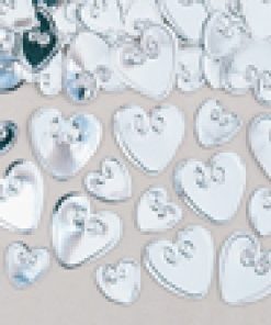 Silver Heart Table Confetti (14g)