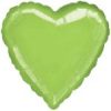 Lime Green 18" Foil Heart Foil Balloon