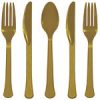 Gold Plastic Cutlery
