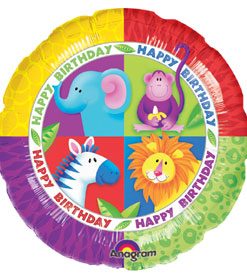 Jungle 18" Foil Balloon EACH