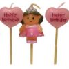 Dark Haired Fairy Candles (Pk 5)
