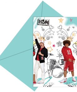 High School Musical Party Invitations, (Pk 6)