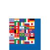 International Flag Party Paper Beverage Napkins