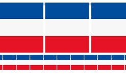 French Flag Bunting - Plastic 7m