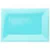 Turquoise Plastic Platters - Pk 3