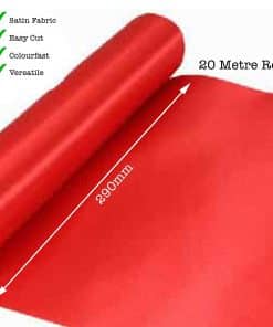 Alternative view of Extra Wide Red Ribbon for Cutting, 1 Foot Wide / 29cm Grand Opening Ribbon, Wide Ribbon Satin Fabric - 20 Metres