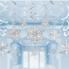 Snowflake Hanging Swirl Decorations