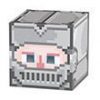 8-Bit Party Knight Box Head 3D Mask 23cm - each