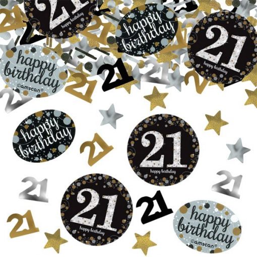 Sparkling Celebration Age 21 Confetti