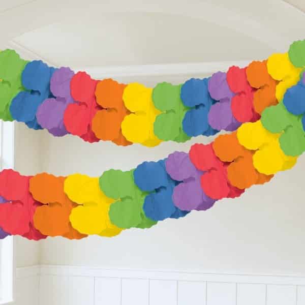 Rainbow outlet paper garland