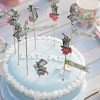 Alice in wonderland party picks for cakes and sandwiches