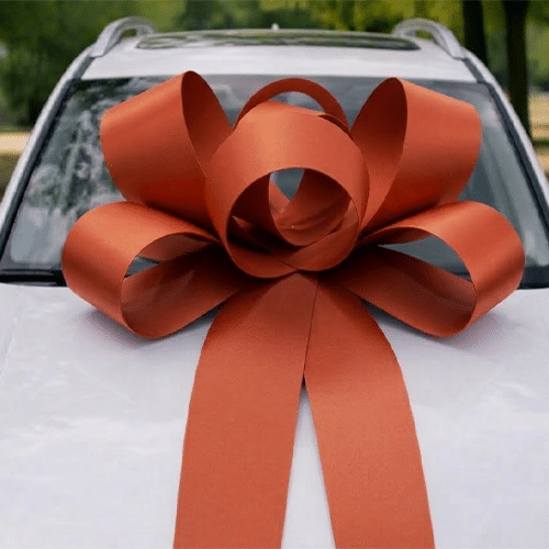 Big Card Rosette Bonnet Bow – 40+ Colours - Image 4