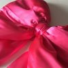Pink Satin Shoelace Bow 70cm