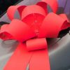 MATT RED ROSETTE BOW