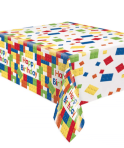 Block Party Plastic Tablecover