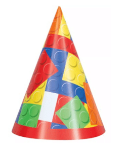 Building Blocks Party Cone Hats