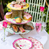 Tea Party Cup Cake 3 Tier Stand