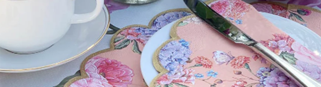 Vintage Tea Party Paper Napkins 8