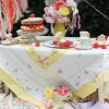 Vintage Themed Tea Party Paper Table Cover