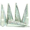 Holographic Silver Cone Party Poppers