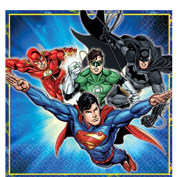 Superheroes Justice League Party Paper Napkins