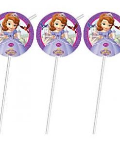 Sofia the First Party Drinking Straws