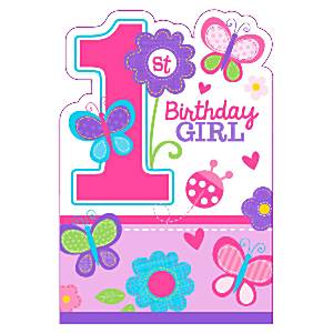 sweet girl 1st birthday party invites fun party supplies