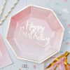 Pick & Mix Party Happy Birthday Ombre Paper Plates - 25cm (Pk 8)