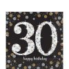 Sparkling Celebration Party Age 30 Lunch Paper Napkins