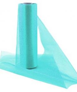 Aqua Organza Sheer Roll