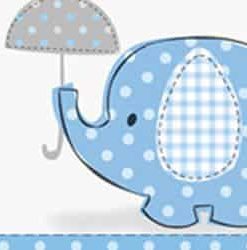 Blue Umbrellaphants Baby Shower