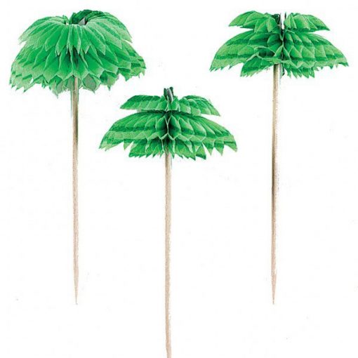 Palm Tree Drink Picks, Cocktail Umbrellas