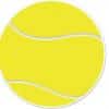Tennis Party Tennis Ball Cutout