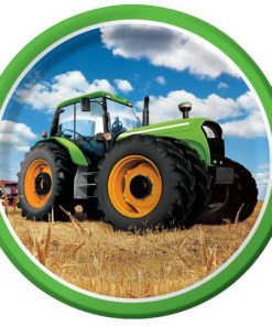 Tractor Time Party Paper Plates