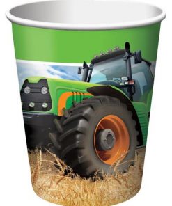 Tractor Time Party Paper Cups