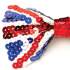 Union Jack Sequin Bow Tie