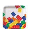 Block Party Square Paper Plates