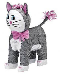 Grey Cat Pinata