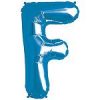 Blue Letter F Foil Balloon