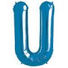 Blue Letter U Foil Balloon