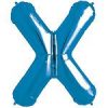 Blue Letter X Foil Balloon