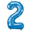 Blue Number 2 Foil Balloon