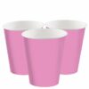 Bright Pink Paper Cups
