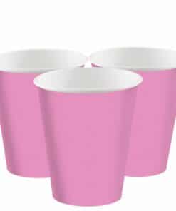 Bright Pink Paper Cups