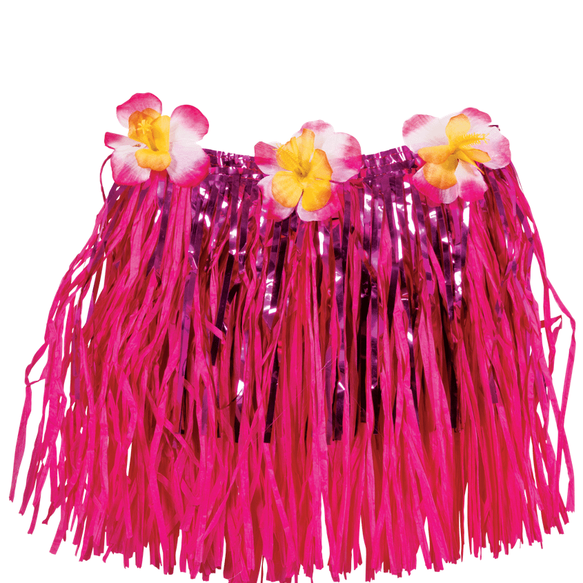 Child's Pink Hula Grass Skirt Fun Party Supplies
