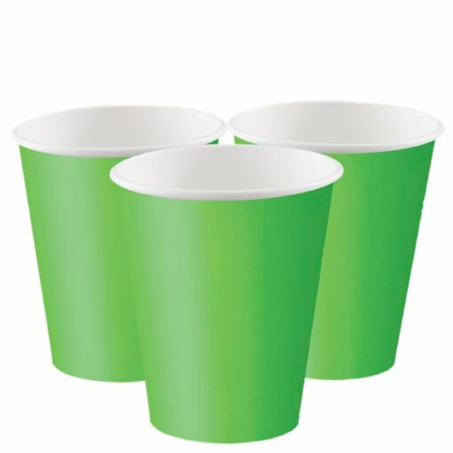 Lime Green Paper Cups