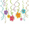 Luau Hanging Swirl Decorations