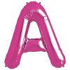 Magenta Letter A Foil Balloon