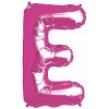 Magenta Letter E Foil Balloon