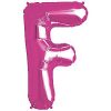 Magenta Pink Letter F Foil Balloon